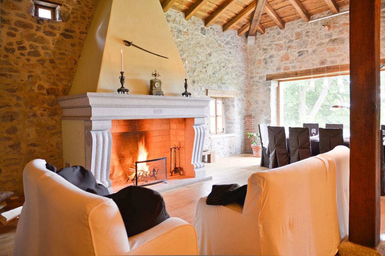 Fireplace Royal Suite Asa Residence Private Villa Slovenia